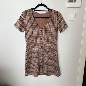 Zara plaid dress